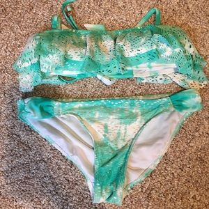Op brand ruffle lacey swimsuit